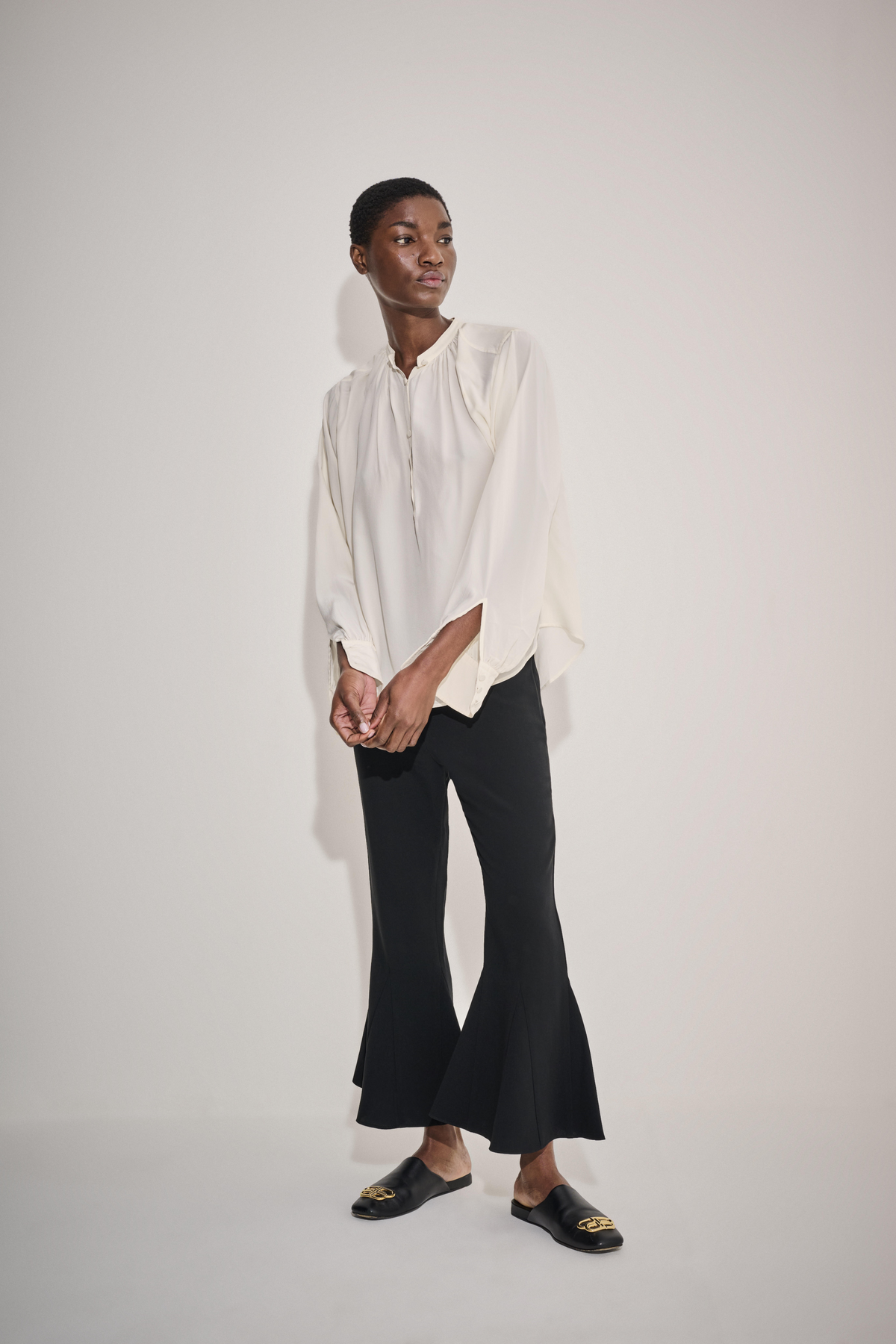 Joseph Ivory Button-Through Blouse