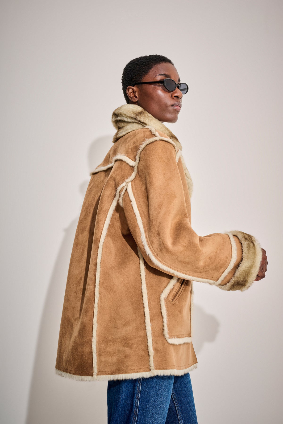 Vintage Dennis Basso Aviator Coat