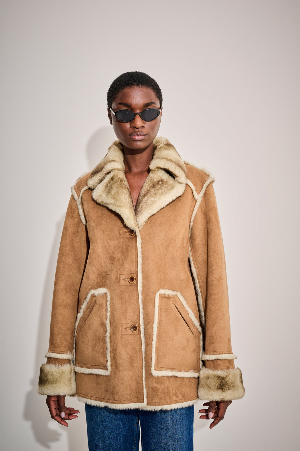 Vintage Dennis Basso Aviator Coat