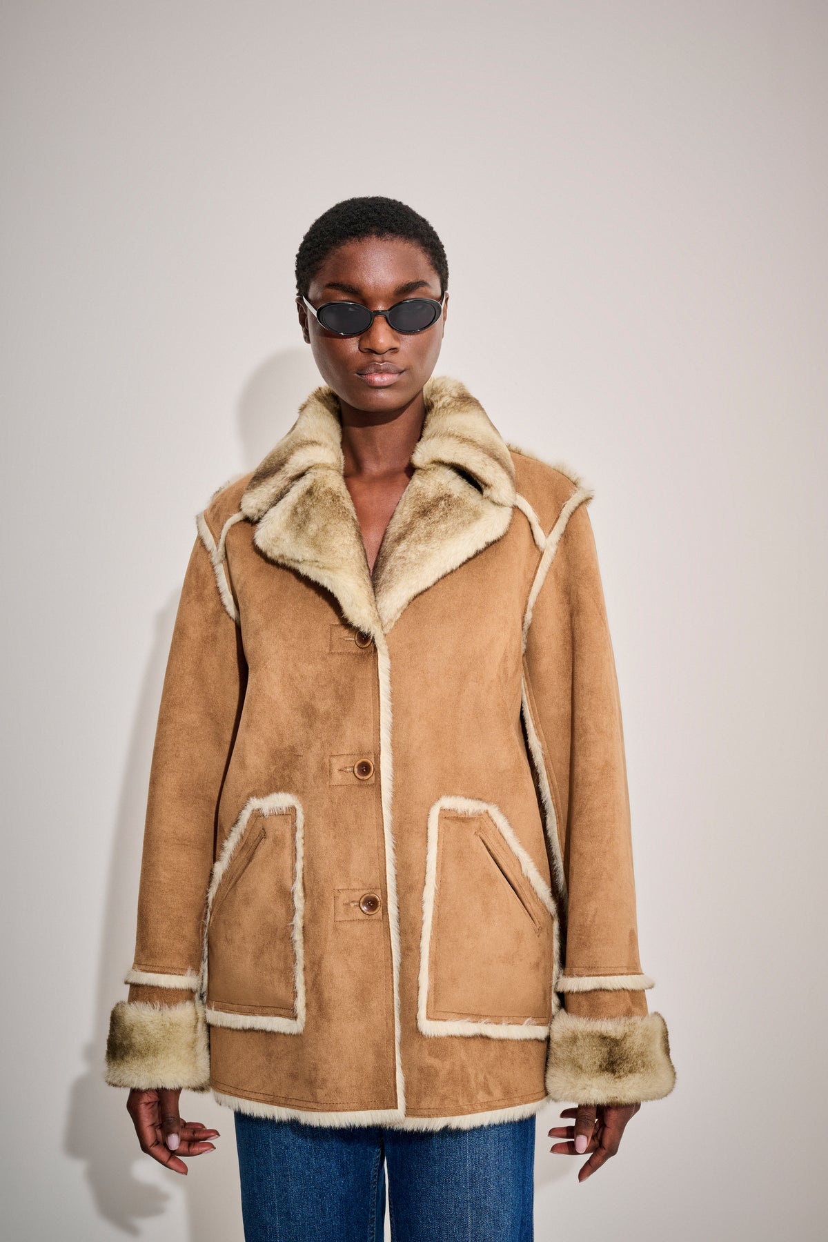 Vintage Dennis Basso Aviator Coat