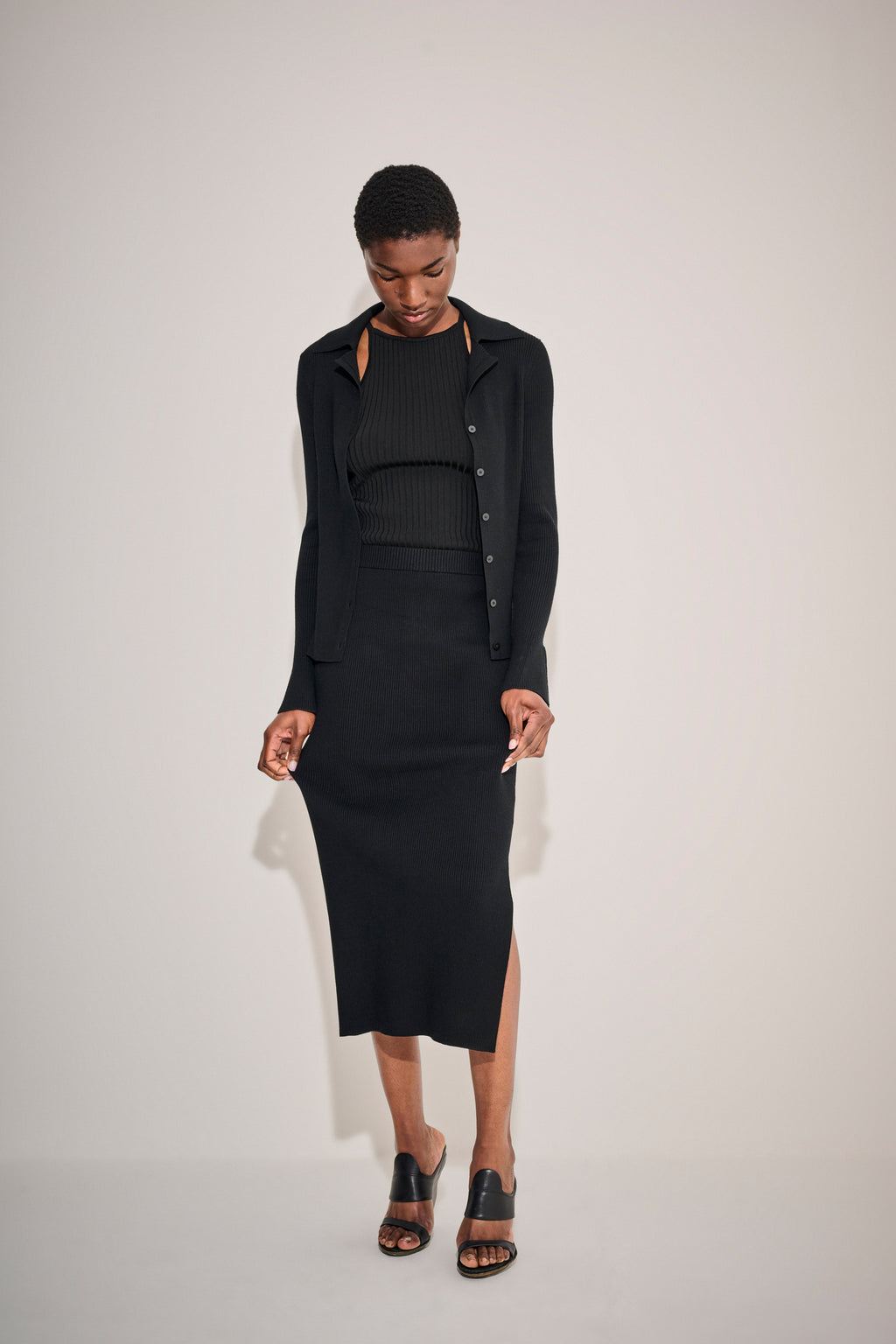 Theory black Skirt with Side Split