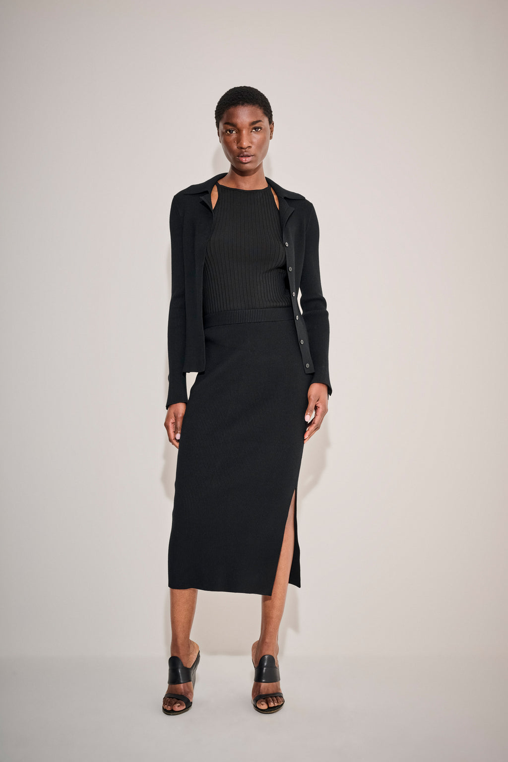 Theory black Skirt with Side Split