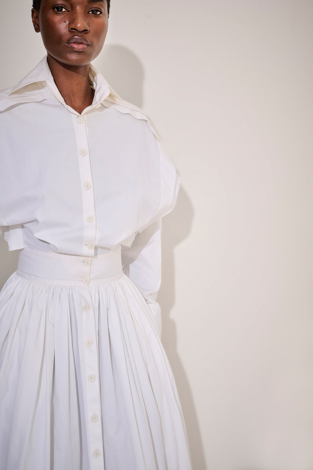 Palmer Harding White Cotton Dress
