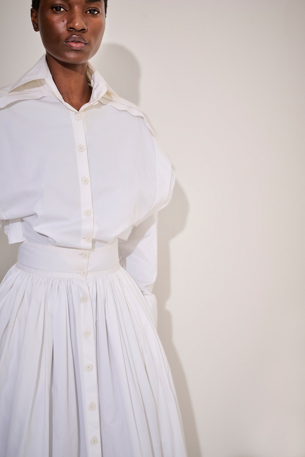 Palmer Harding White Cotton Dress