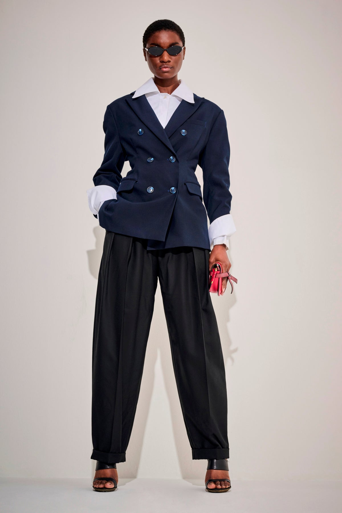 Structured Navy Blue Blazer