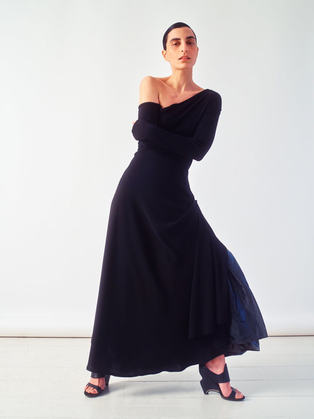 Asymmetric Black Dress