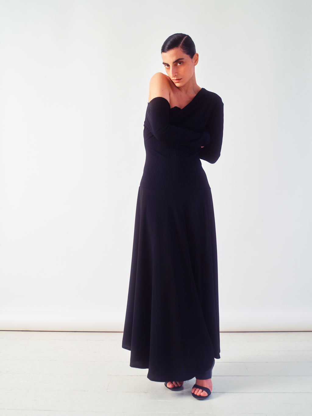 Asymmetric Black Dress